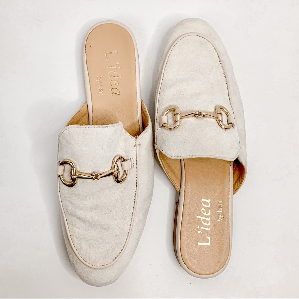 L'IDEA BY‎ LORI Suede Mule With Bit